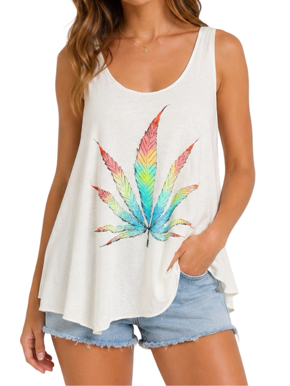 Prince Peter Collection Trippin’ Swing Tank - Size Medium - Milk